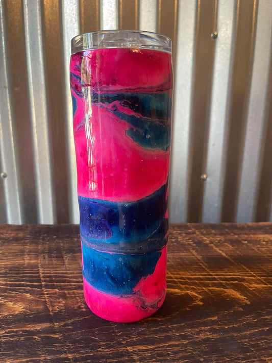 Blue and Pink Swirl